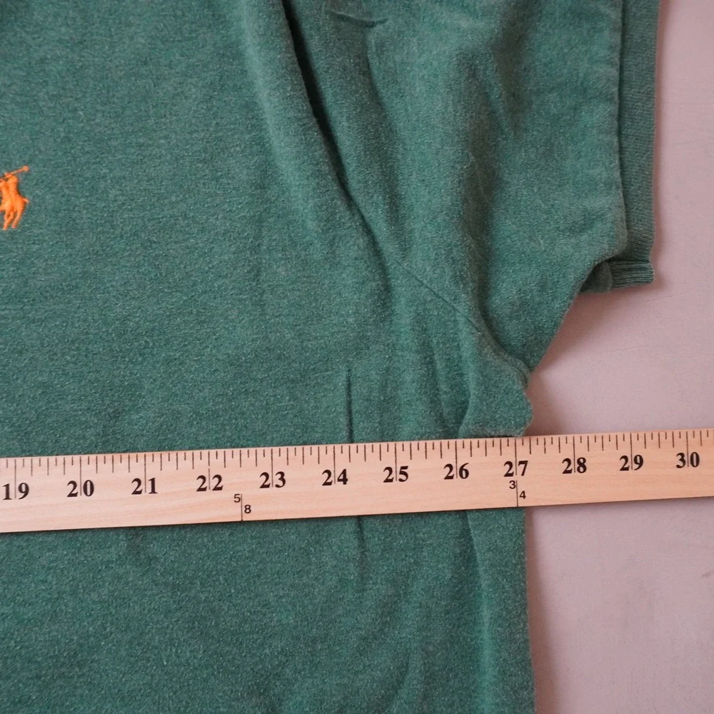 Polo Ralph Lauren Shirt XXL Mens Green Heather Short Sleeve Pony Logo Pique Polo